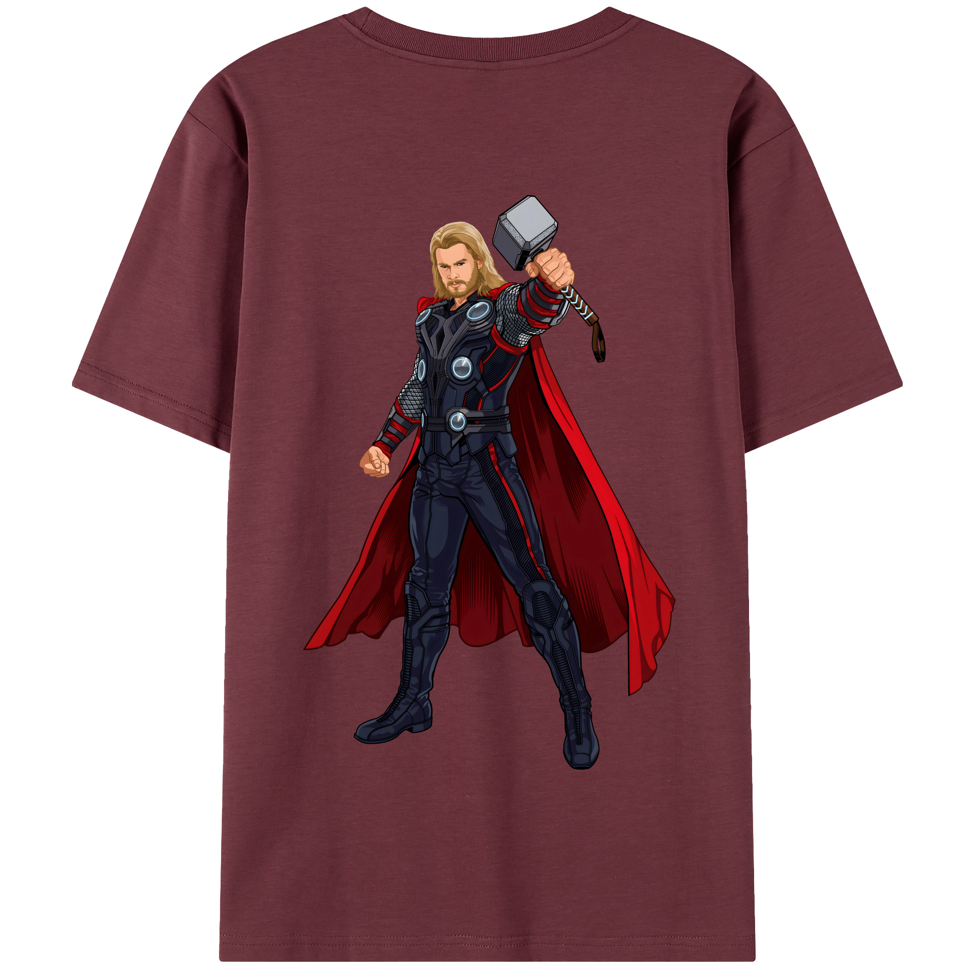 （画像用） アベンジャーズ The Avengers 綿100％半袖Tシャツ（背面プリント）